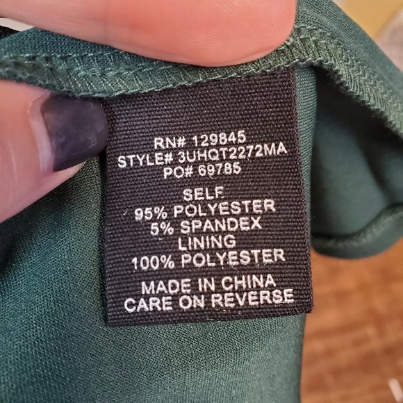 🆕️ Max + Ash Dark Green Dress Sz M - Picture 6 of 6